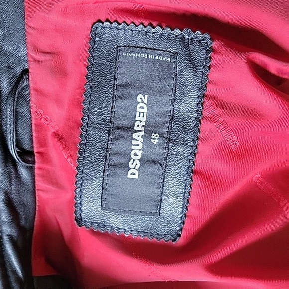 Dsquared2 leather jacket s48 - Picture 5 of 5